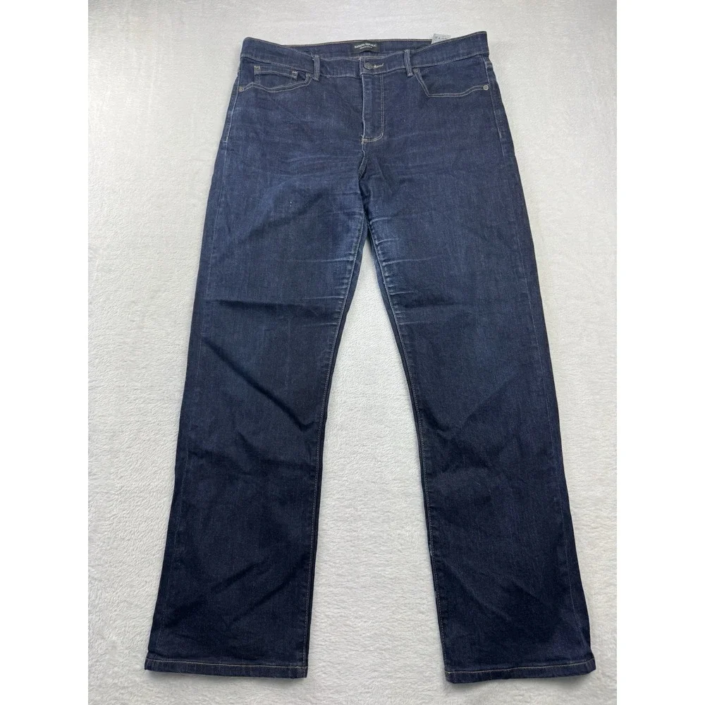 Banana Republic Womens Jeans Dark Wash Straight Leg Mid Rise Size 32